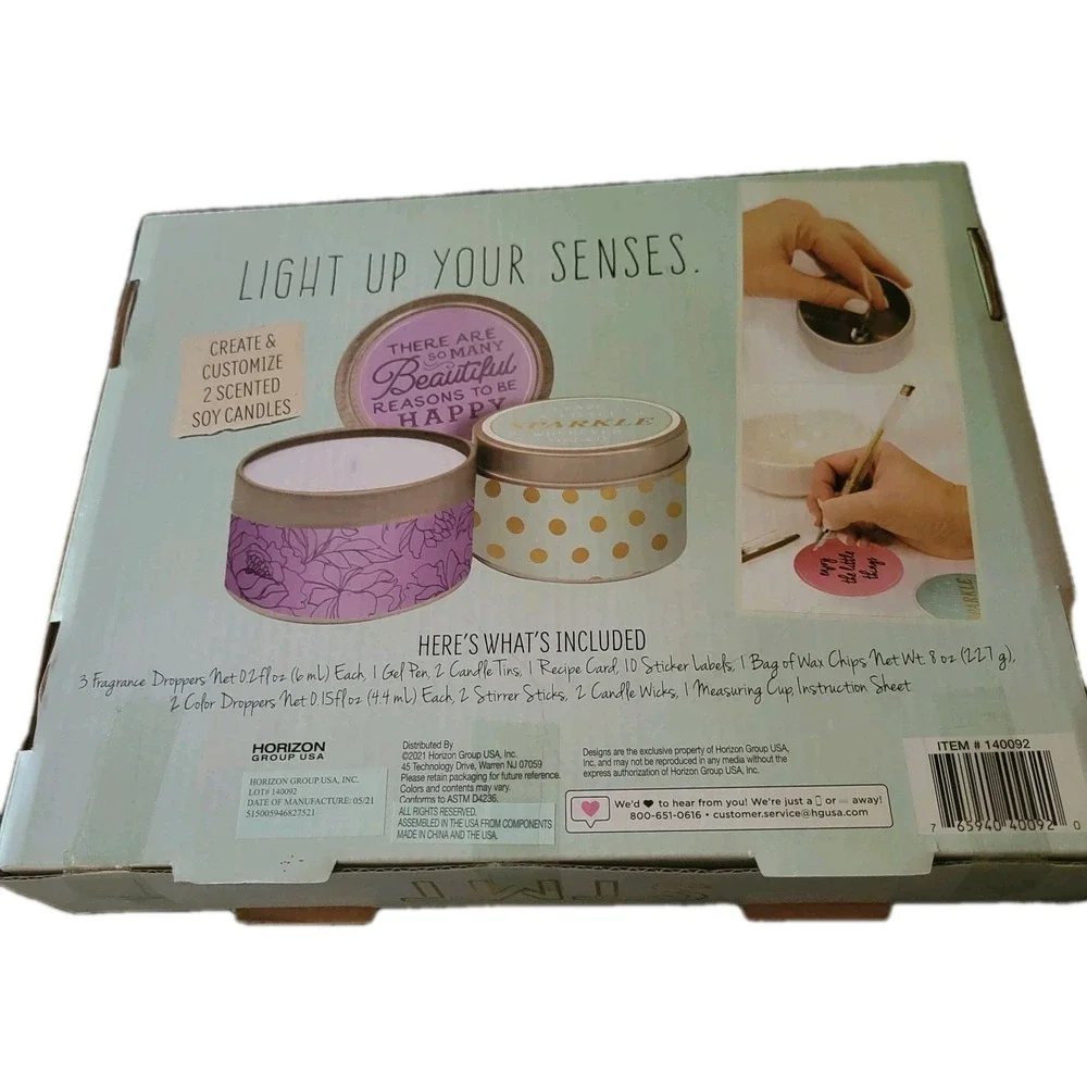 STMT Positivity Candles DIY Kit - Make 2 Scented Soy‎ Container Candles